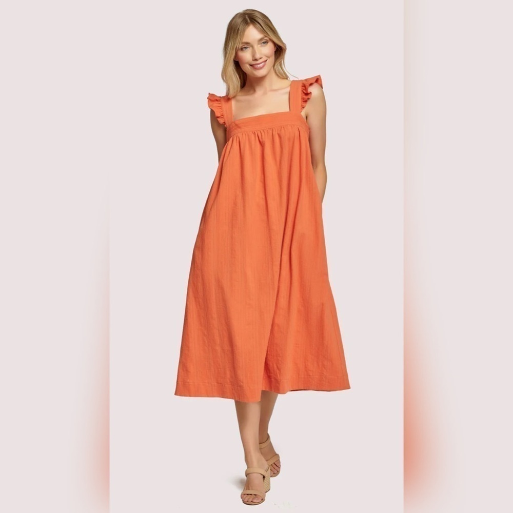 NWT Lost + Wander Miss Marmalade midi orange sundress